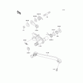 Схема вузла: Перемикач передач для Kawasaki KLX250 KLX250R