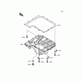 Схема вузла: Oil Pan для Kawasaki ZR800 Z800
