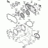 Схема вузла: Кришка двигуна для Kawasaki VN1500 VN-15 SE