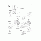Схема вузла: Колінчастий вал для Kawasaki ER500 ER-5
