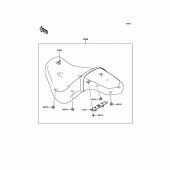 Схема узла: Сиденье для Kawasaki VN900 Vulcan 900 Custom