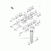 Схема вузла: Підвіска для Kawasaki KX125