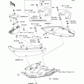 Схема узла: Боковой обтекатель для Kawasaki EX650 Ninja 650