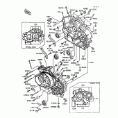 Схема вузла: Картер двигуна (1/2) для Kawasaki VN1500 VN-15