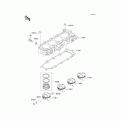 Схема узла: Цилиндр & Поршень для Kawasaki ZX600 Ninja ZX-6R