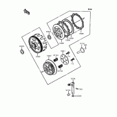 Схема вузла: Зчеплення (KMX50-B1) для Kawasaki KMX50 KSR-I
