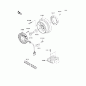Схема вузла: Генератор для Kawasaki EJ800 W800