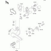 Схема узла: Переключатель передач для Kawasaki ER500 ER-5