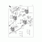 Схема узла: Карбюратор для Kawasaki ZX600 Ninja ZX-6