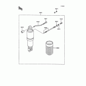 Схема вузла: Амортизатор задній для Kawasaki ZG1000 1000GTR