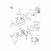 Схема узла: Engine cover(s) для Kawasaki KX450 KX450F