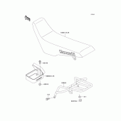 Схема вузла: Сидіння для Kawasaki KLX250 KLX250