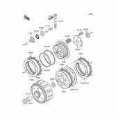 Схема вузла: Зчеплення для Kawasaki KLX250 KLX250
