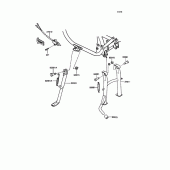 Схема узла: Подставка для Kawasaki ZX400 Z400FII
