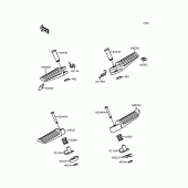 Схема вузла: Підніжки для Kawasaki ZX400 ZXR400