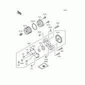 Схема вузла: Масляний насос & Масляний фільтр для Kawasaki KL250 KL250 Super Sherpa