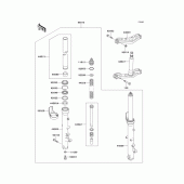 Схема узла: Вилка передней оси для Kawasaki ZG1000 1000GTR