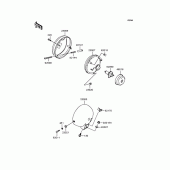 Схема узла: Фара для Kawasaki VN250 Eliminator 250V