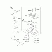 Схема вузла: Taillight(s) для Kawasaki KLX300R