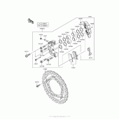 Схема вузла: Переднє гальмо для Kawasaki ZR900 Z900
