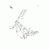 Схема вузла: Рама для Kawasaki ZR750 ZR-7S
