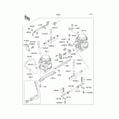 Схема вузла: Carburetor(1/2) для Kawasaki KLE500