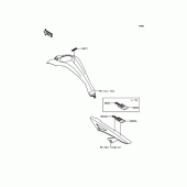 Схема вузла: Інформаційні наклейки Kawasaki ZR1000 Z1000 ABS