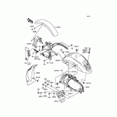 Схема вузла: Крило для Kawasaki VN900 Vulcan 900 Custom