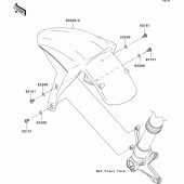 Схема узла: Переднее крыло для Kawasaki ZX1000 Ninja ZX-10R