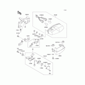 Схема вузла: Taillight(s) для Kawasaki EX500 GPZ500S
