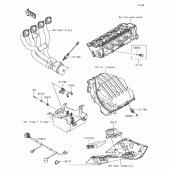 Схема вузла: Fuel Injection для Kawasaki ZX1000 Ninja 1000 ABS