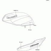 Схема узла: Decals(black)(er500-c1) для Kawasaki ER500 ER-5