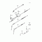 Схема вузла: Троси для Kawasaki ZG1200 Voyager XII