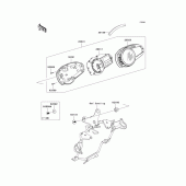 Схема вузла: Meter(s) для Kawasaki ZR750 Z750 ABS