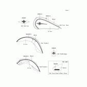 Схема вузла: Decals(silver/ebony)(d7f) для Kawasaki VN900 Vulcan 900 Classic LT