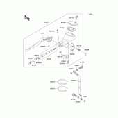 Схема узла: Clutch master cylinder для Kawasaki VN1500 Vulcan 1500 Classic FI