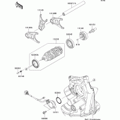 Схема узла: Gear change drum/shift fork(s) для Kawasaki ZX1000 Ninja ZX-10R