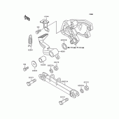 Схема вузла: Лапка гальма для Kawasaki ZX400 ZZR400