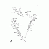Схема узла: Клапан (S; s) для Kawasaki KLX125 KLX125