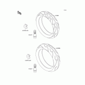 Схема вузла: Шини для Kawasaki ZX600 Ninja ZX-6