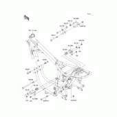 Схема вузла: Кріплення двигуна для Kawasaki EJ400 W400