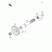 Схема вузла: Балансир для Kawasaki BJ250