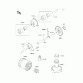 Схема узла: Масляный насос для Kawasaki ZX600 Ninja ZX-6