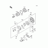 Схема узла: Масляный насос & Масляный фильтр для Kawasaki BN125 Eliminator