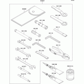Схема вузла: Owner`s tools для Kawasaki VN800 Vulcan 800 Drifter