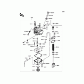 Схема вузла: Карбюратор для Kawasaki KX85 KX85