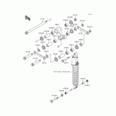 Схема вузла: Підвіска для Kawasaki KLX300R