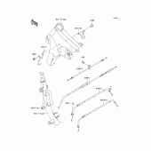 Схема вузла: Троси для Kawasaki VN900 Vulcan 900 Classic LT