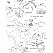 Схема вузла: Fuel tank(1/2) для Kawasaki ZX636 Ninja ZX-6R