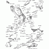 Схема вузла: Frame fittings(1/2) для Kawasaki ZX1000 Z1000SX